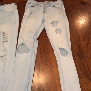 2 pairs of jeans